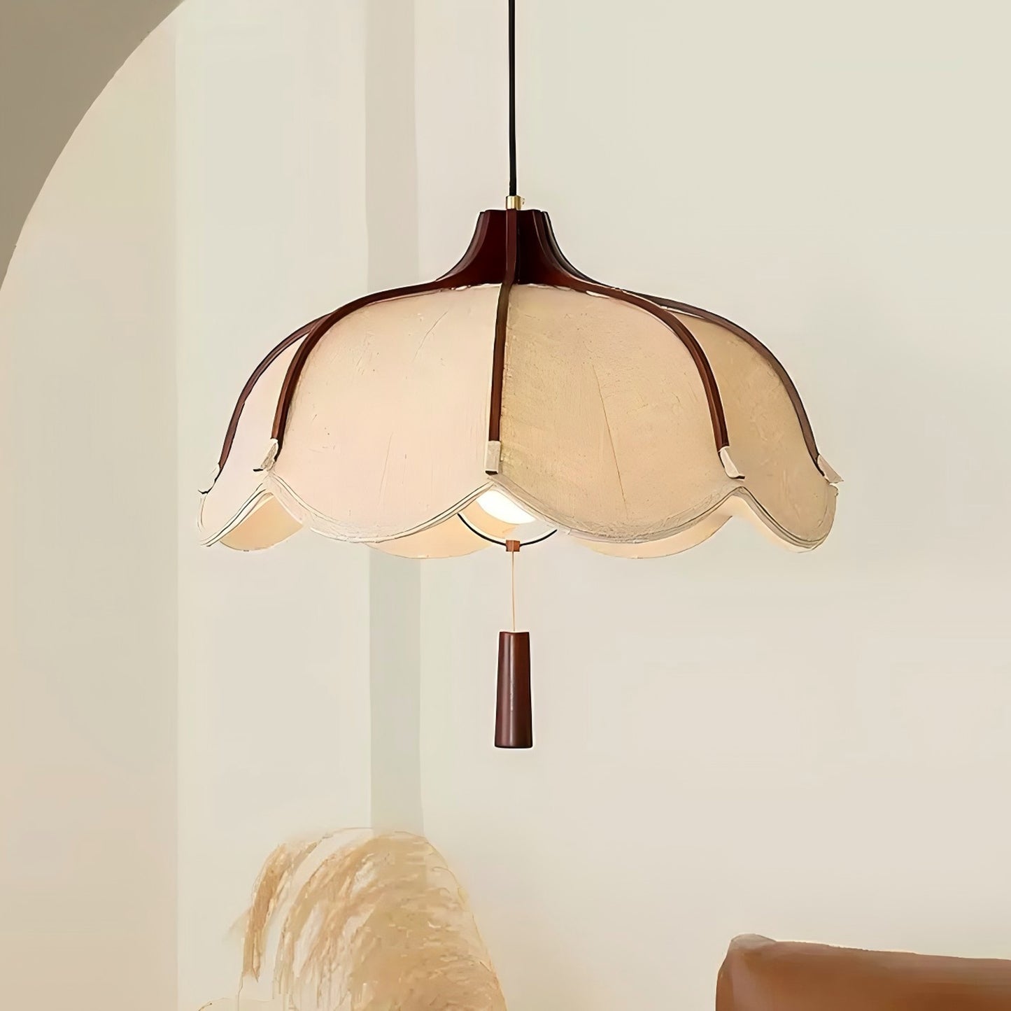 Fabric Petal Pendant Lamp