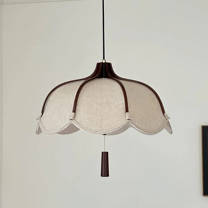 Fabric Petal Pendant Lamp