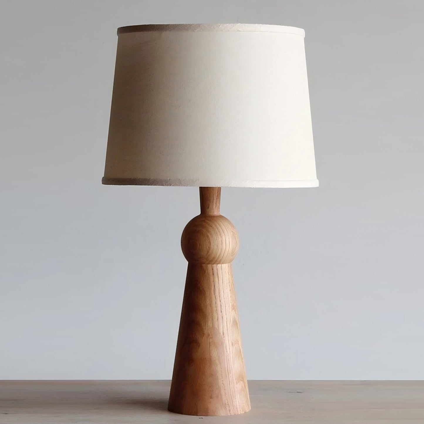 Fabric Wax Wood Table Lamp