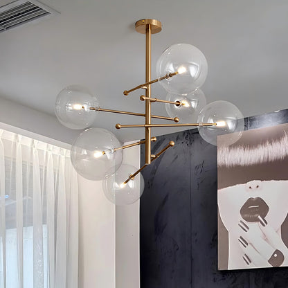 Glass Globe Mobile Chandelier