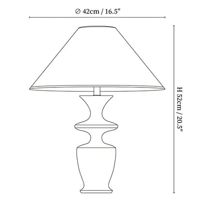 Grace Wood Table Lamp