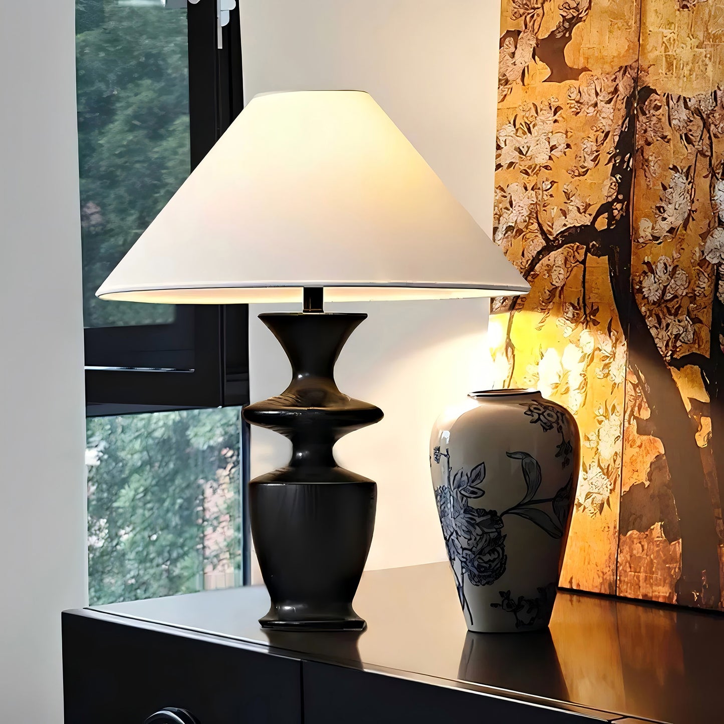 Grace Wood Table Lamp