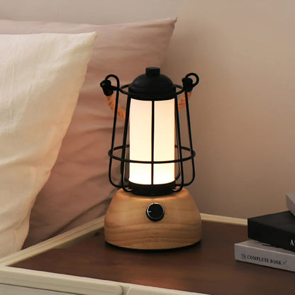 Hemp Rope Lantern Outdoor Table Lamp