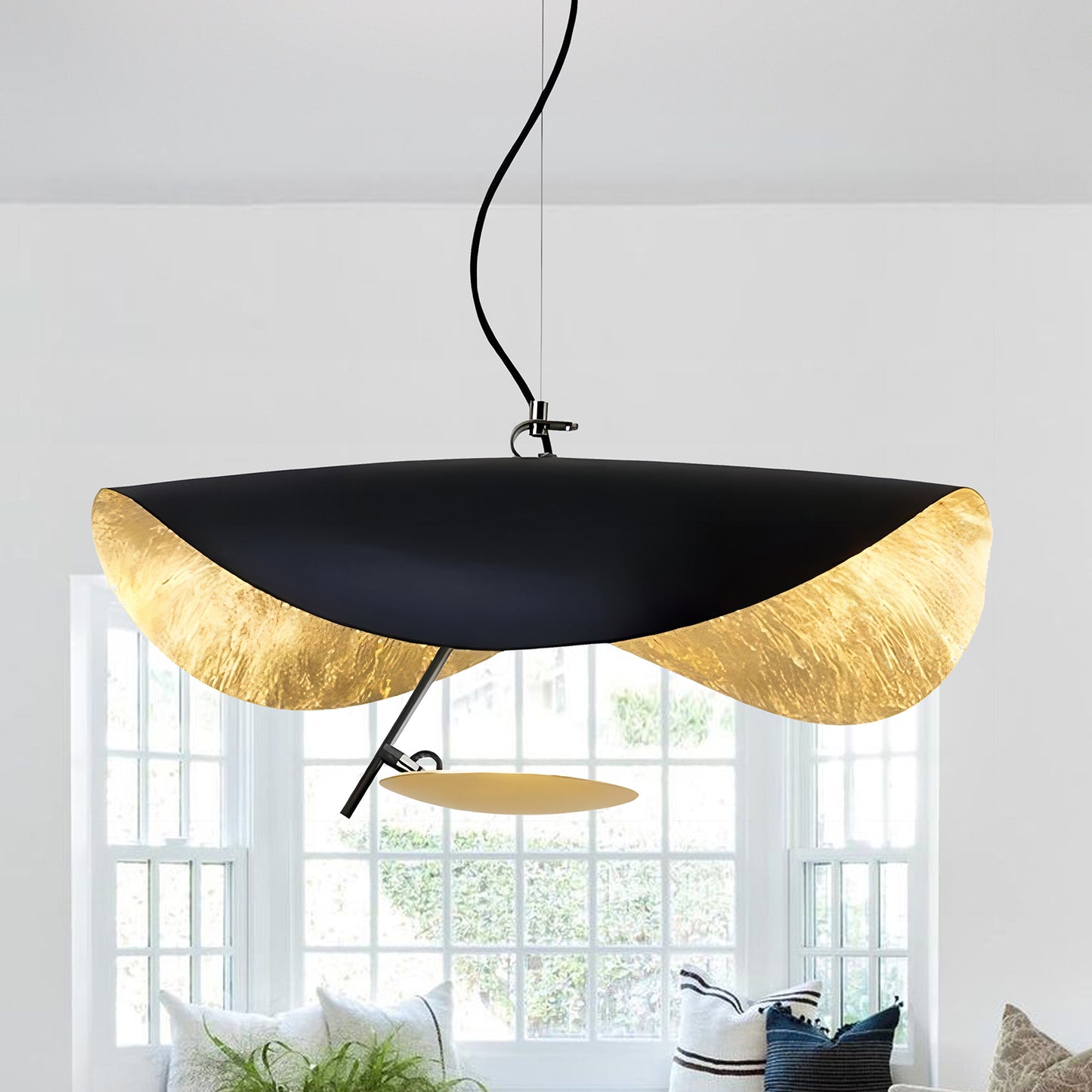 Lederam Gold Leaf Pendant Lamp