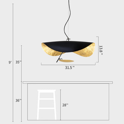 Lederam Gold Leaf Pendant Lamp