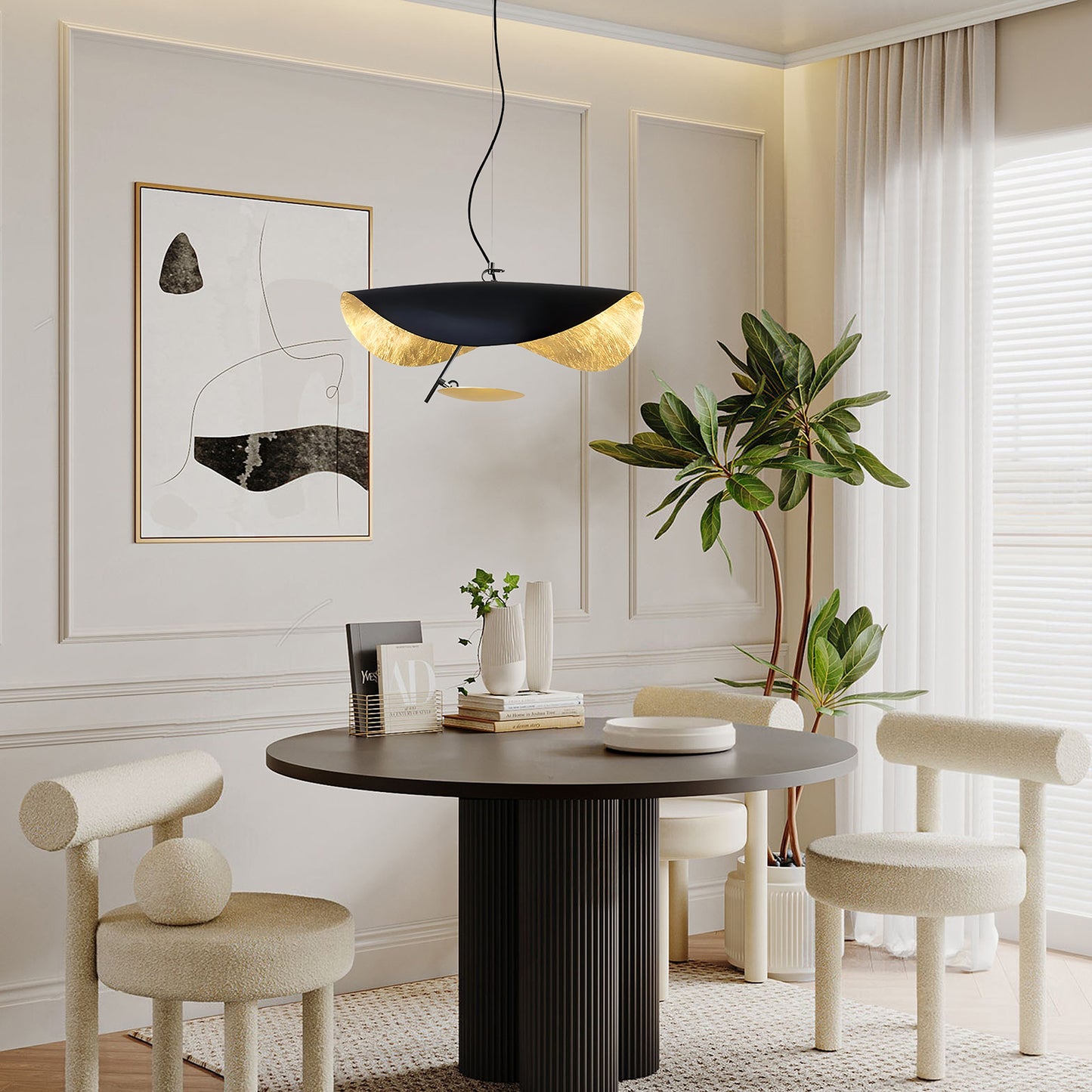 Lederam Gold Leaf Pendant Lamp