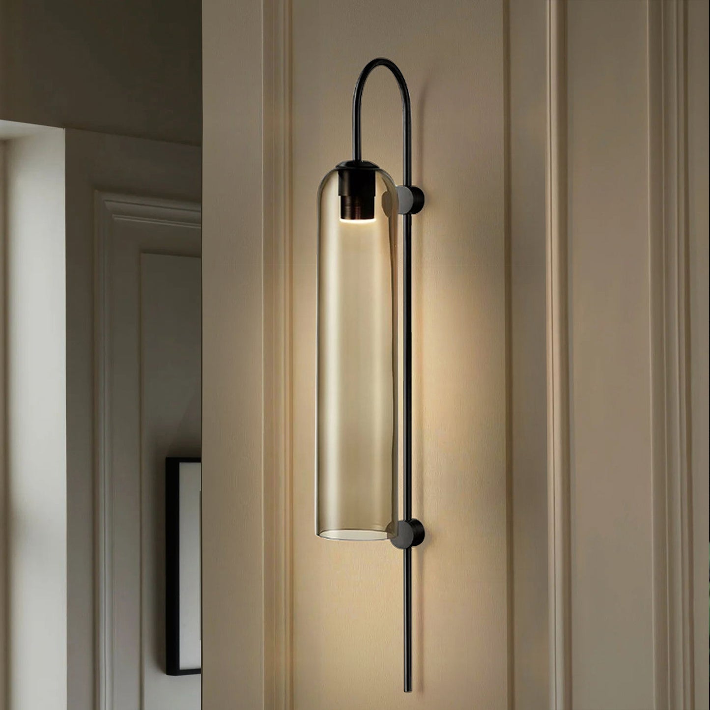 Long Tube Glass Wall Lamp