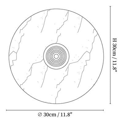 Messier Marble Rechargeable Wall Lamp