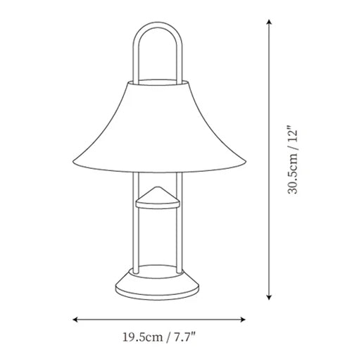 Mousqueton Outdoor Built-in Battery Table Lamp