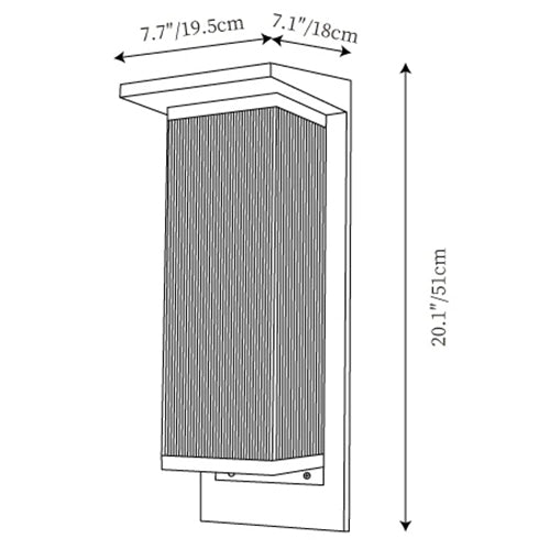 Oleron Box Outdoor Wall Lamp