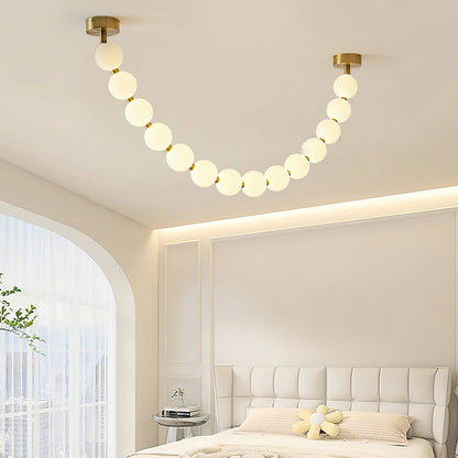 Pearl Necklace Balls Chandelier