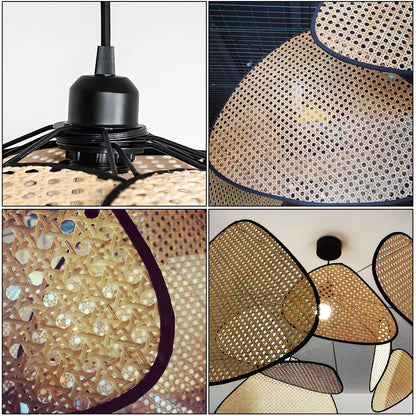 Rattan Screen Chandelier