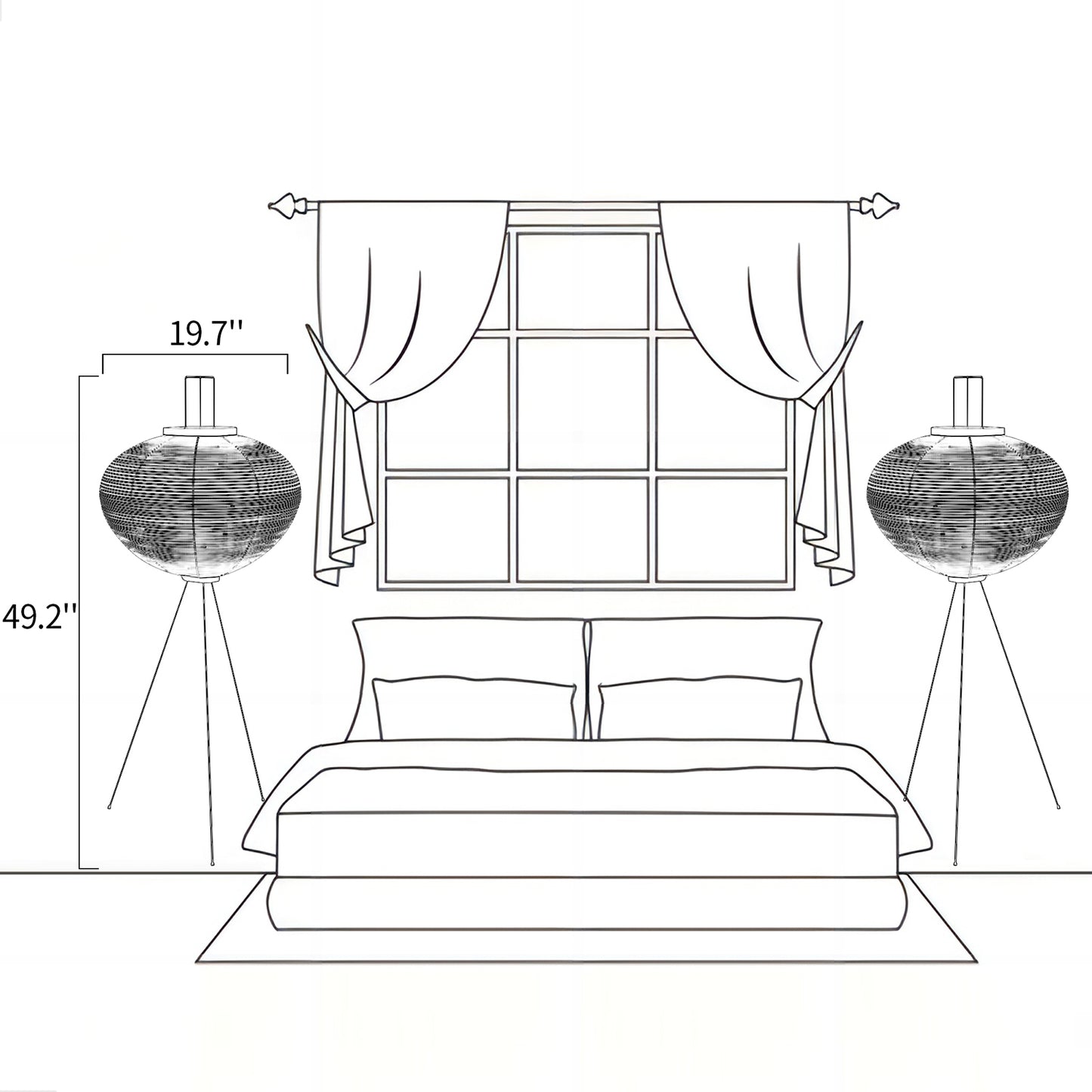 Rice Paper Floor Lamp