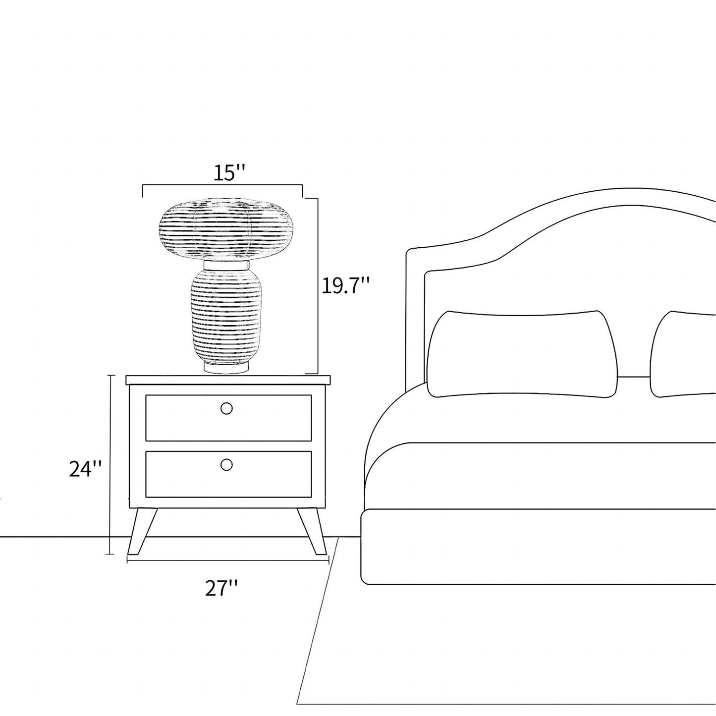 Rice Paper Table Lamp