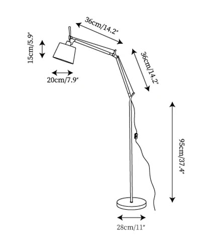 Rocker Modern Floor Lamp