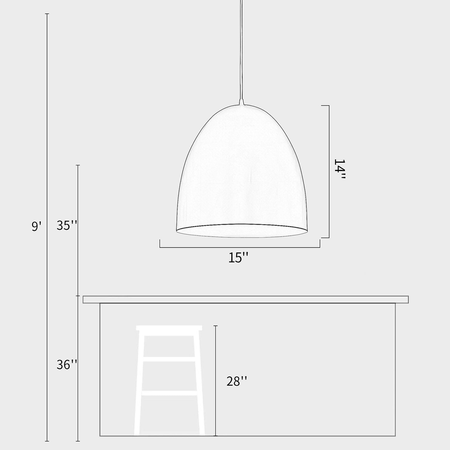 Suspence Pendant Light