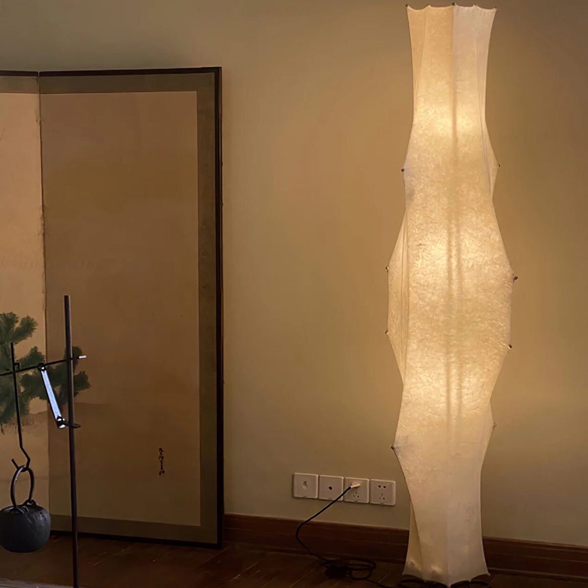 Twist Silk Floor Lamp