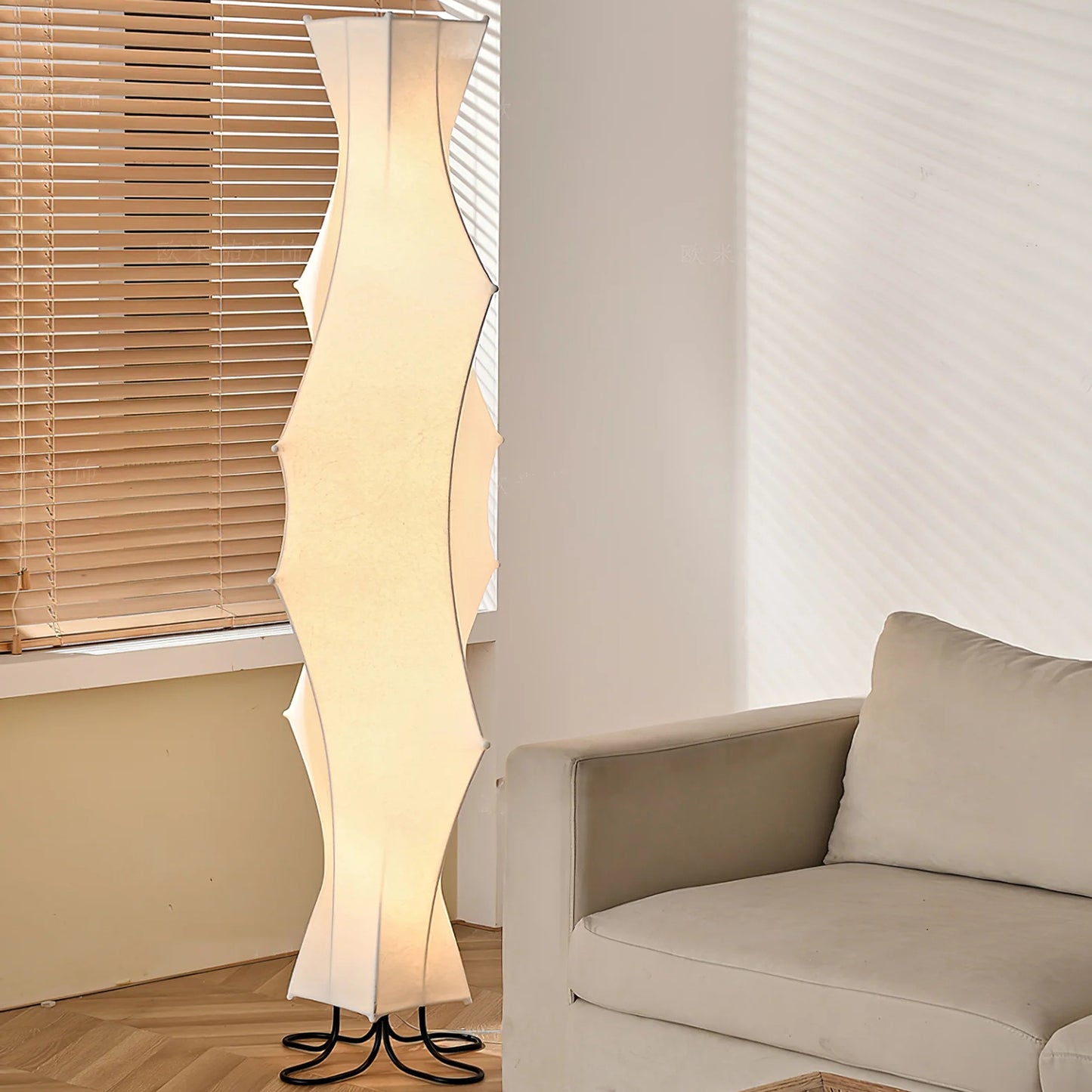 Twist Silk Floor Lamp