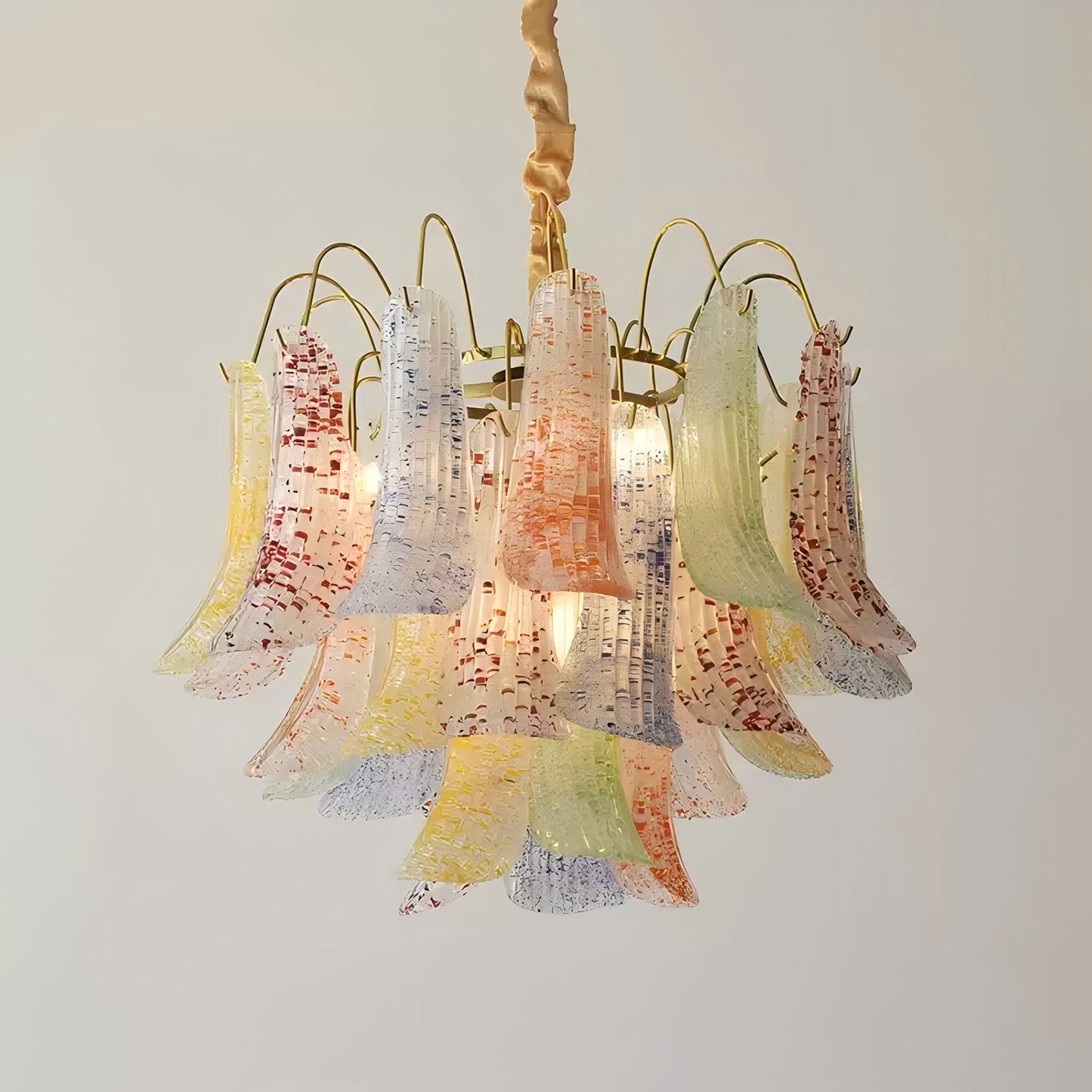 Venini Colorful Murano Glass Chandelier