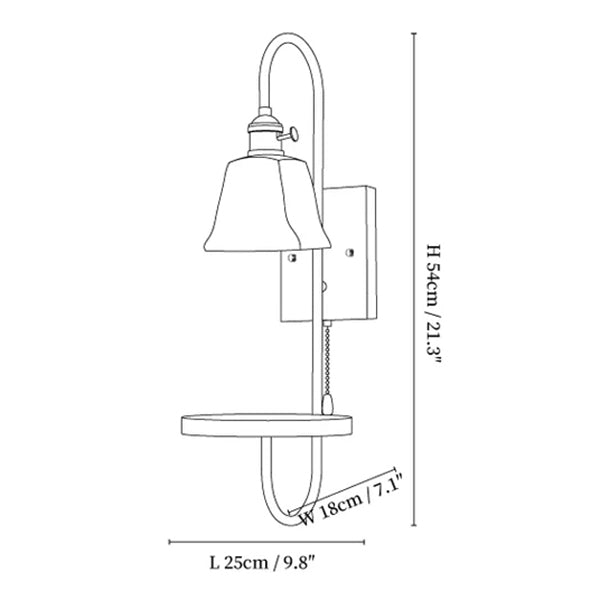 Walnut Wax Sconce