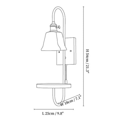 Walnut Wax Sconce