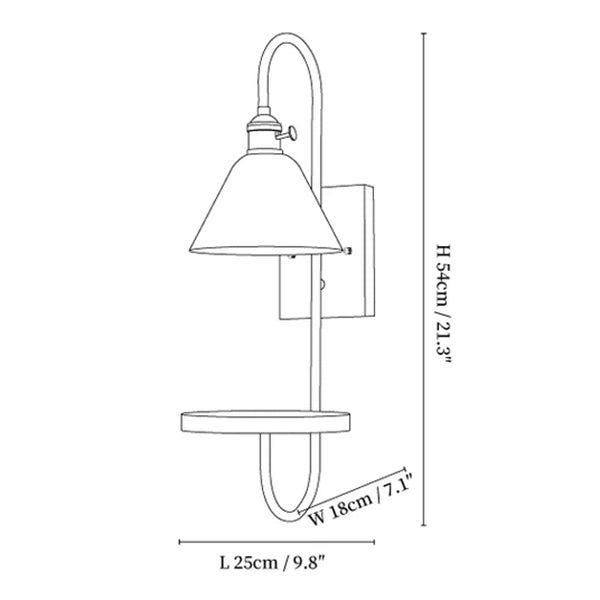 Walnut Wax Sconce