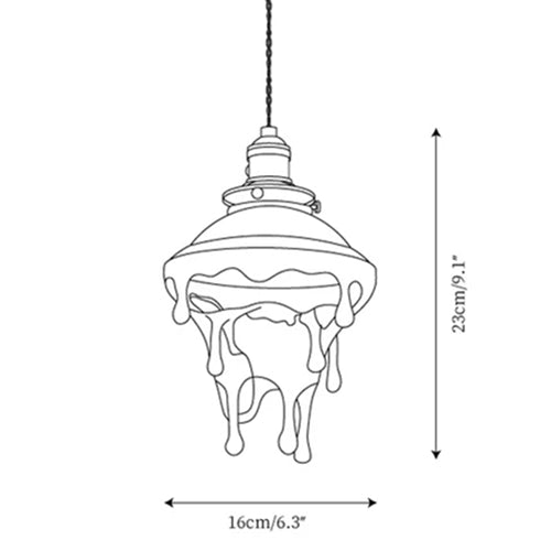 Water Droplets Resin Pendant Lamp