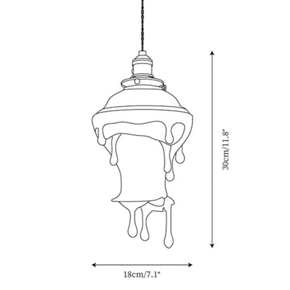 Water Droplets Resin Pendant Lamp