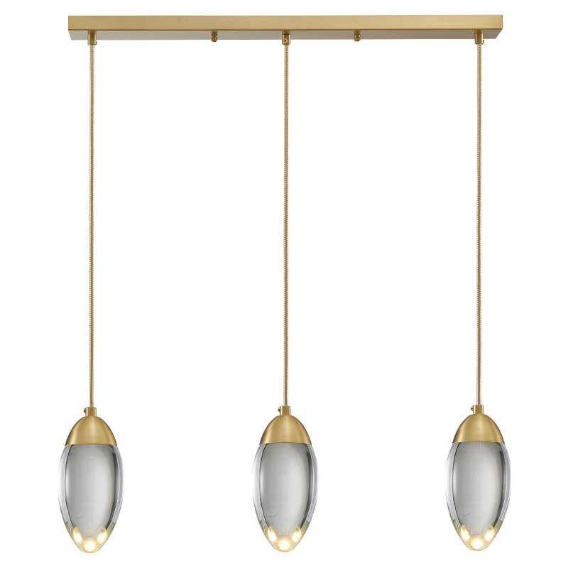 Brass Crystal Pendant Lamp