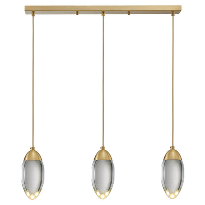 Brass Crystal Pendant Lamp