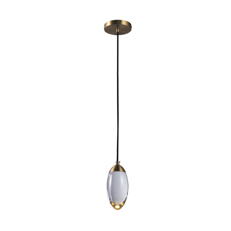 Brass Crystal Pendant Lamp