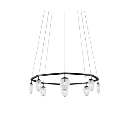 Foliole Lampadario singolo a 8 teste