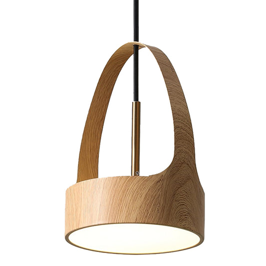 Wood Grain Hand Pendant Light