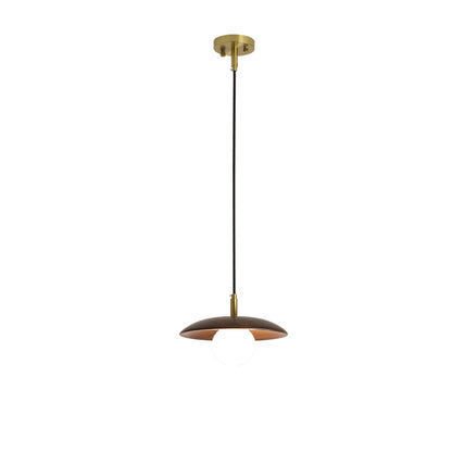 Lampe en bois massif noyer noir