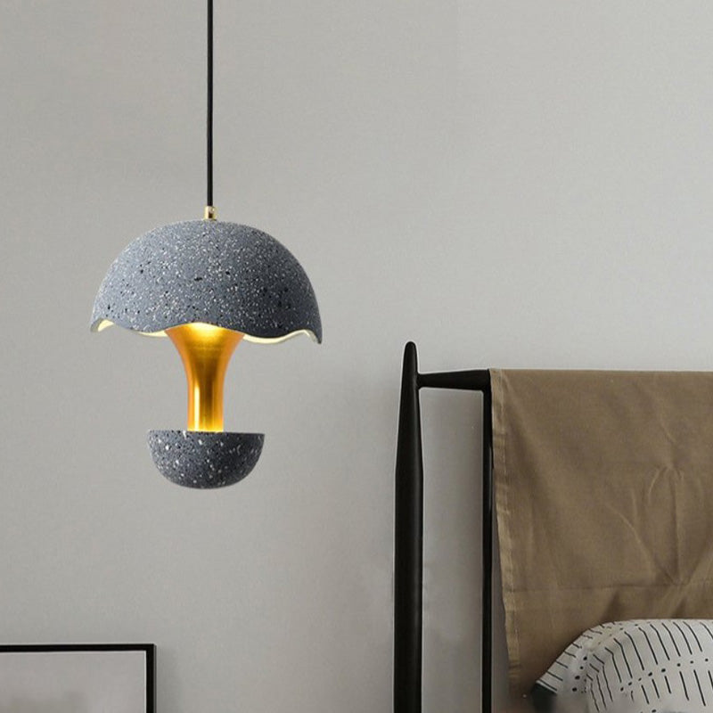 Cement Mushroom Pendant Lamp