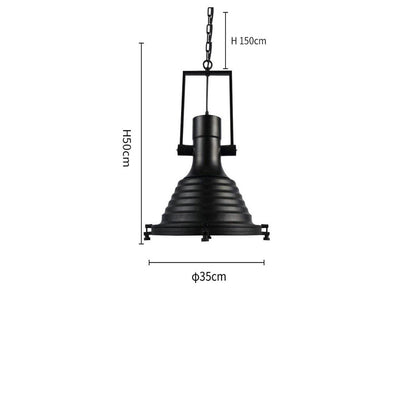 Lampada a sospensione in metallo industriale
