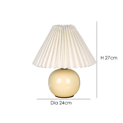 Ceramic Pleated Table Lamp