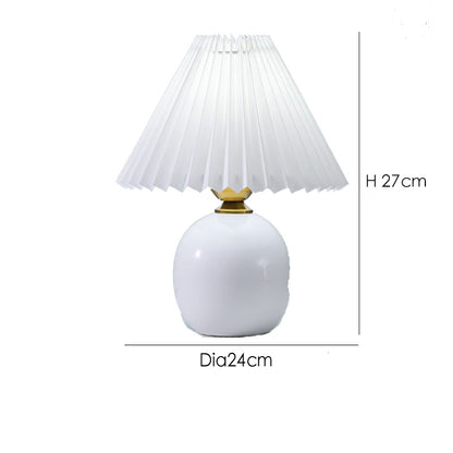 Ceramic Pleated Table Lamp