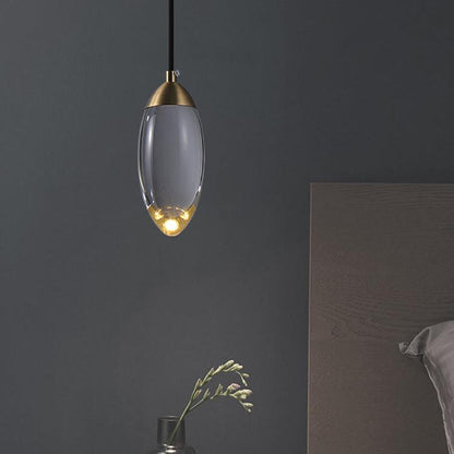 Brass Crystal Pendant Lamp