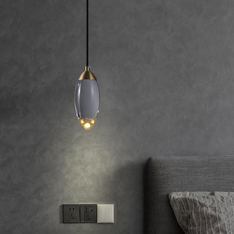 Brass Crystal Pendant Lamp