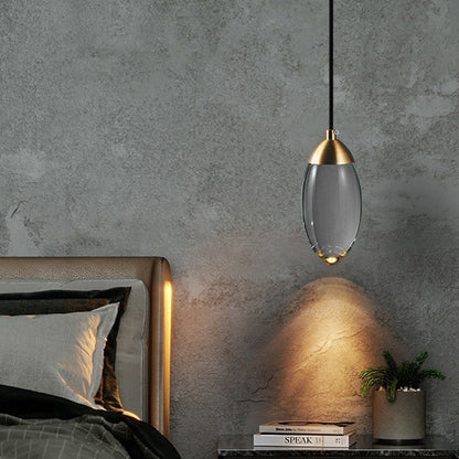 Brass Crystal Pendant Lamp