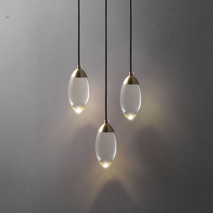 Brass Crystal Pendant Lamp