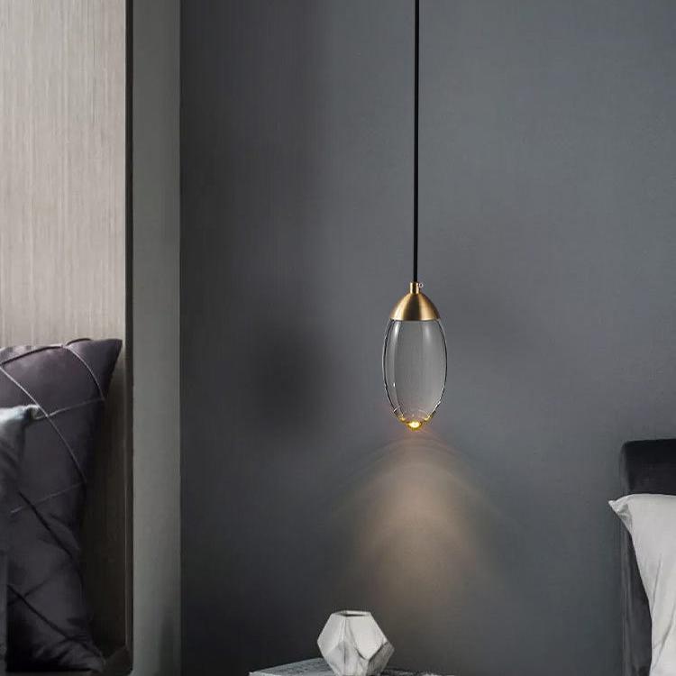 Brass Crystal Pendant Lamp