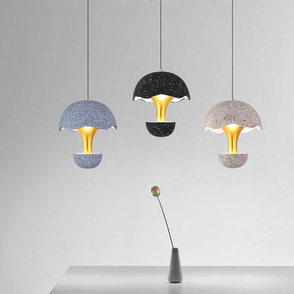 Cement Mushroom Pendant Lamp