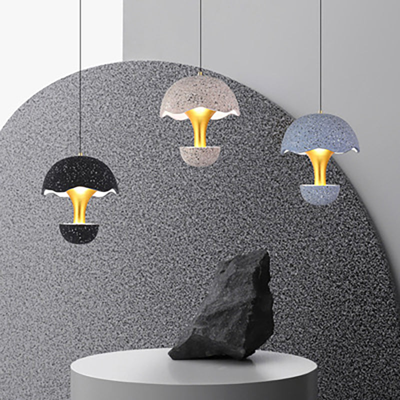 Cement Mushroom Pendant Lamp