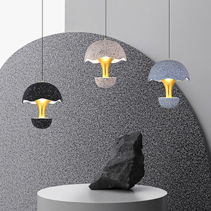 Cement Mushroom Pendant Lamp