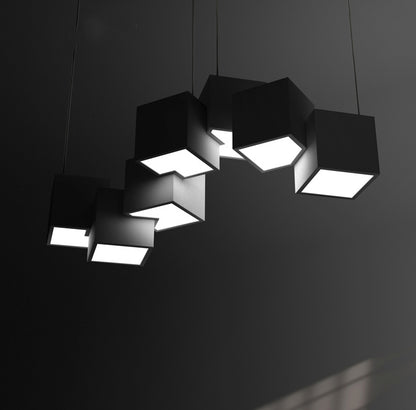 Lampes suspendues cubiques