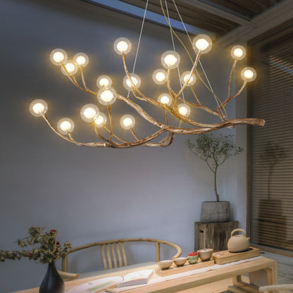 Lustre Bulle Imitation Branche