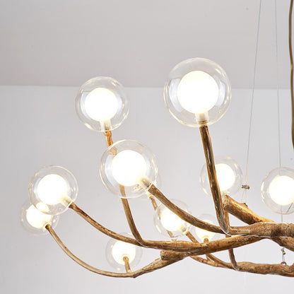 Lustre Bulle Imitation Branche