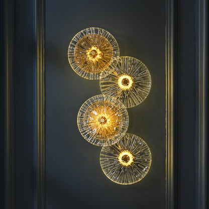 Lotus Leaf Glazed Wall Lamp